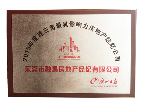 2015年珠三角最具影响力房地产经纪公司