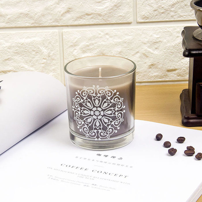 贴花玻璃杯蜡烛