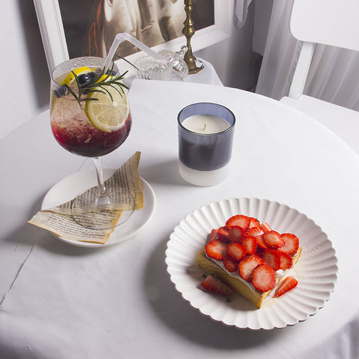 拼色玻璃杯蜡烛