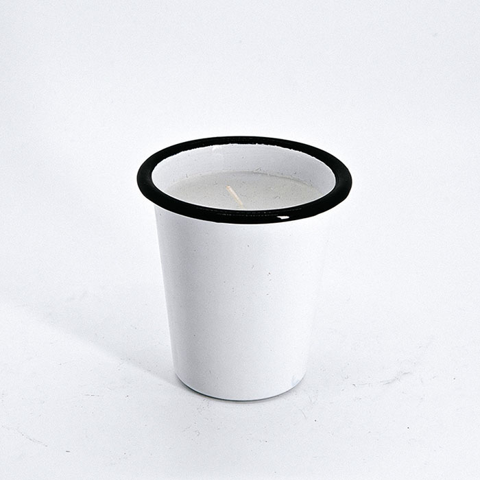 描边搪瓷杯蜡烛