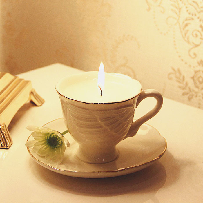 下午茶杯蜡烛