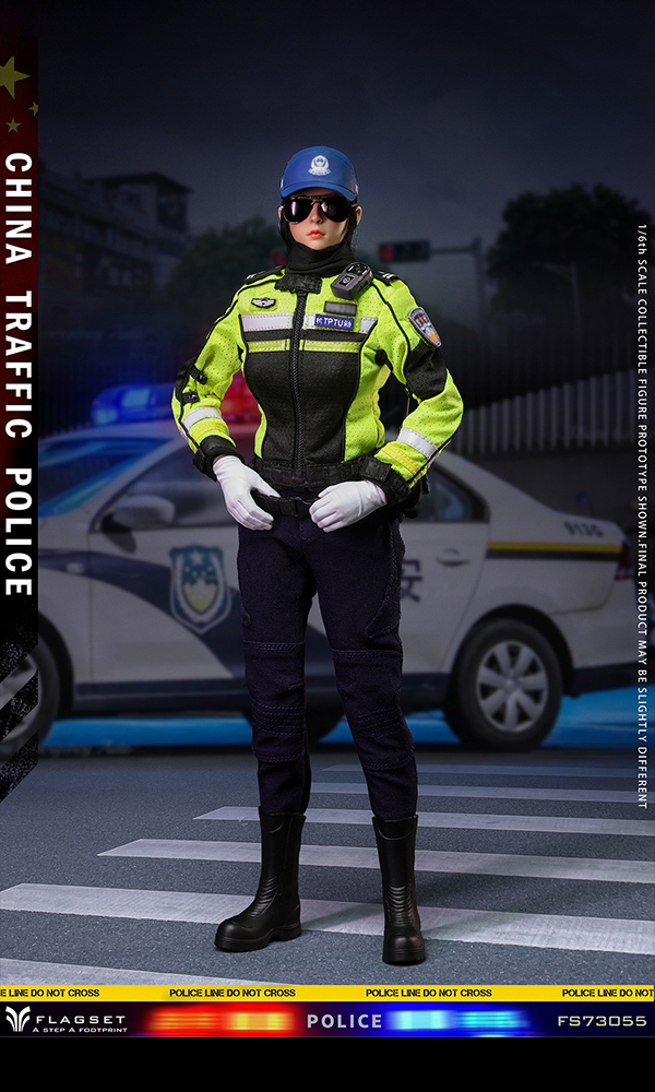 FLAGSET 16  FS-73055 中华交通警察部队 女警员 可动人偶