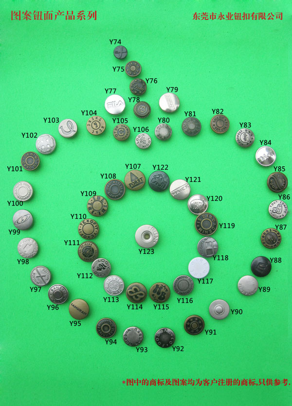 图案钮面产品
