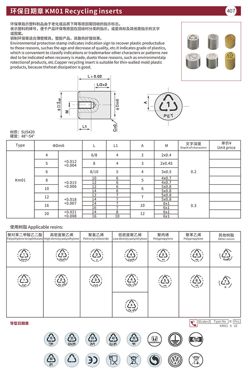 环保日期章 KMO1