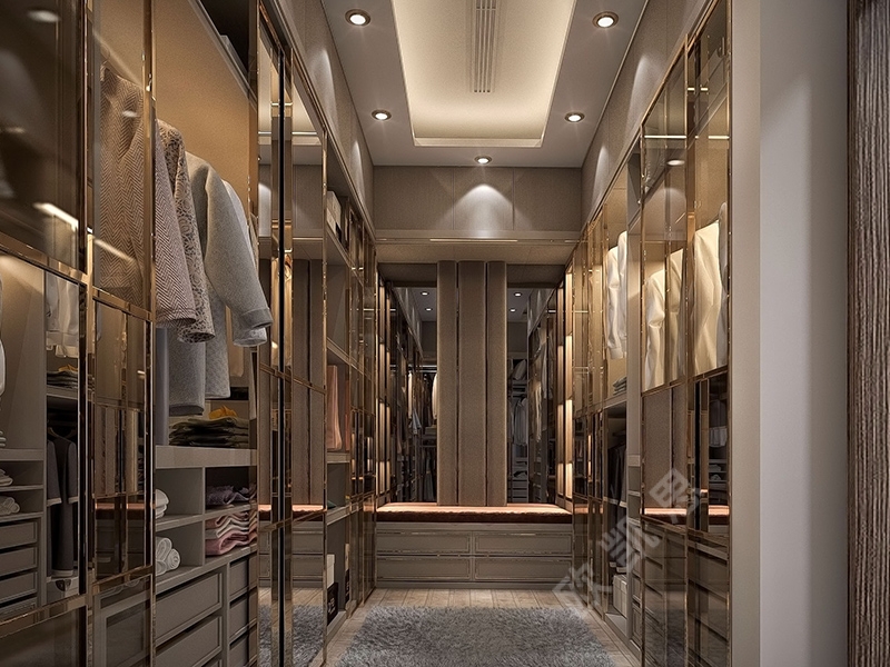 ​带灯衣柜定制