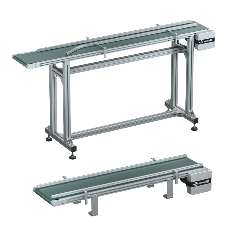 精密小型输送机平皮带传送带自动化流水线设备铝型材食品喷码注塑带支架