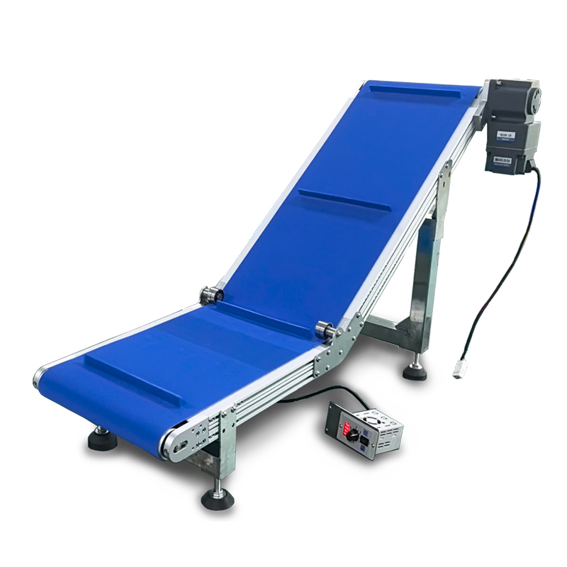 小型爬坡裙边输送机食品传送带提升机皮带输送机定制流水线输送带