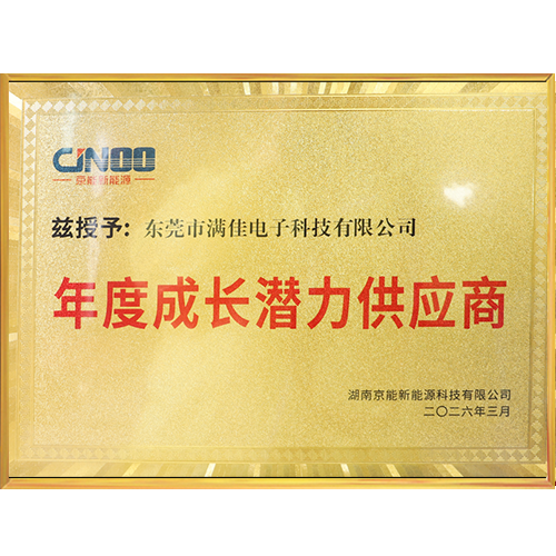 年度成长潜力供应商