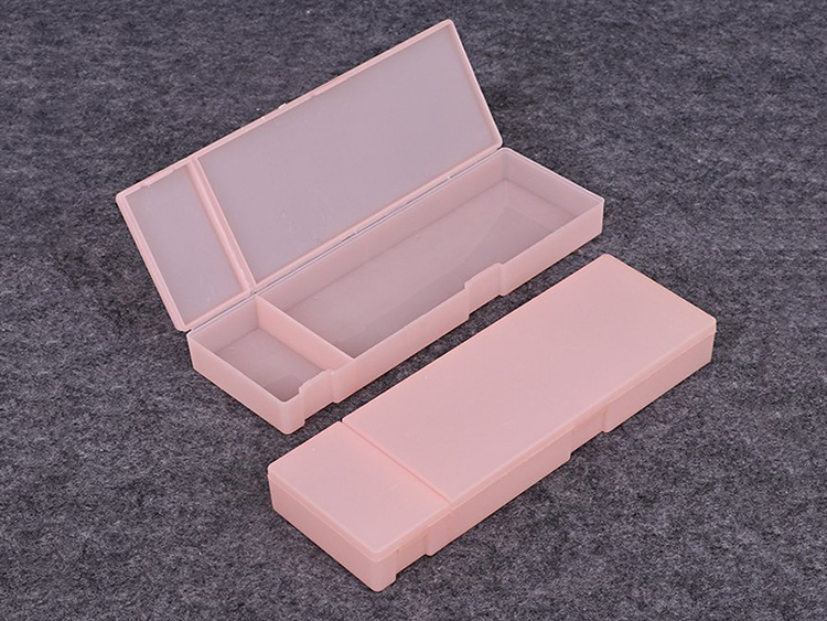 粉色透明笔盒