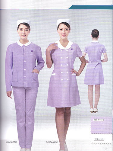 紫色护士服定制