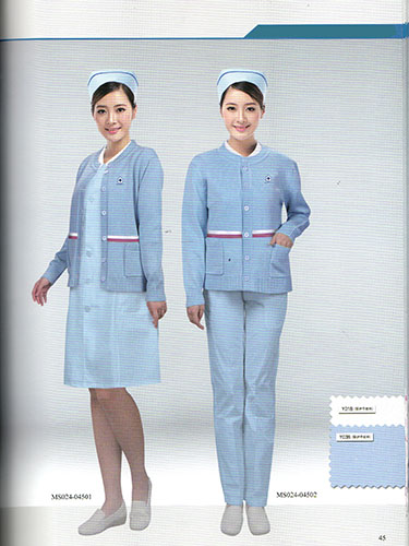 蓝色护士服生产