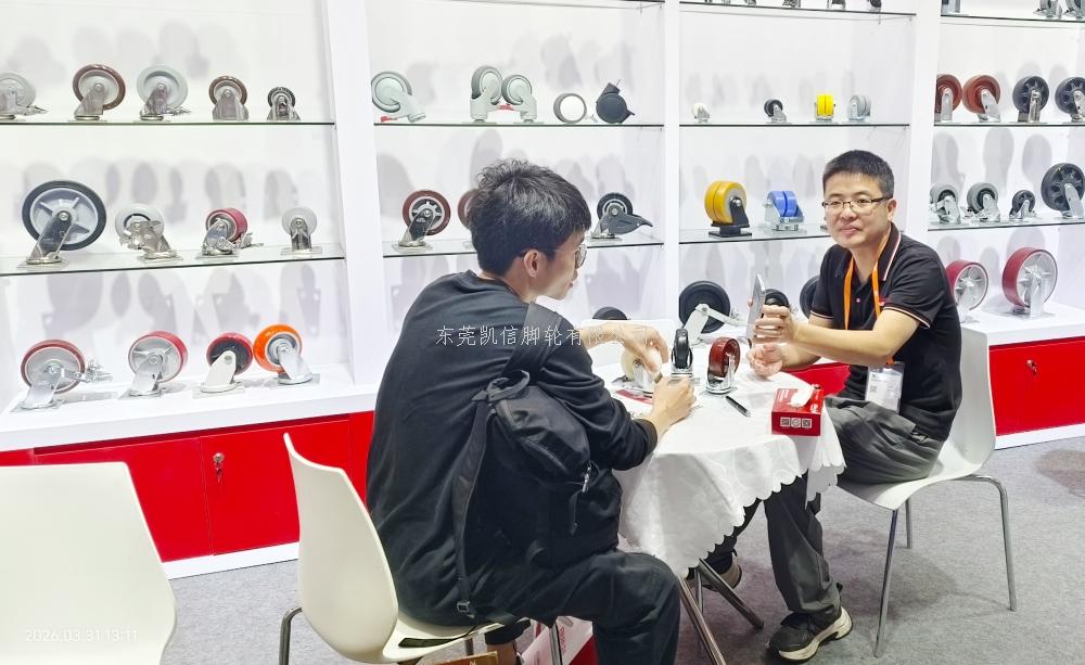 2026ITES深圳工业展东莞凯信脚轮万向轮源头厂家展会现场 2026ITES深圳工业展东莞凯信脚轮万向轮源头厂家展会现场