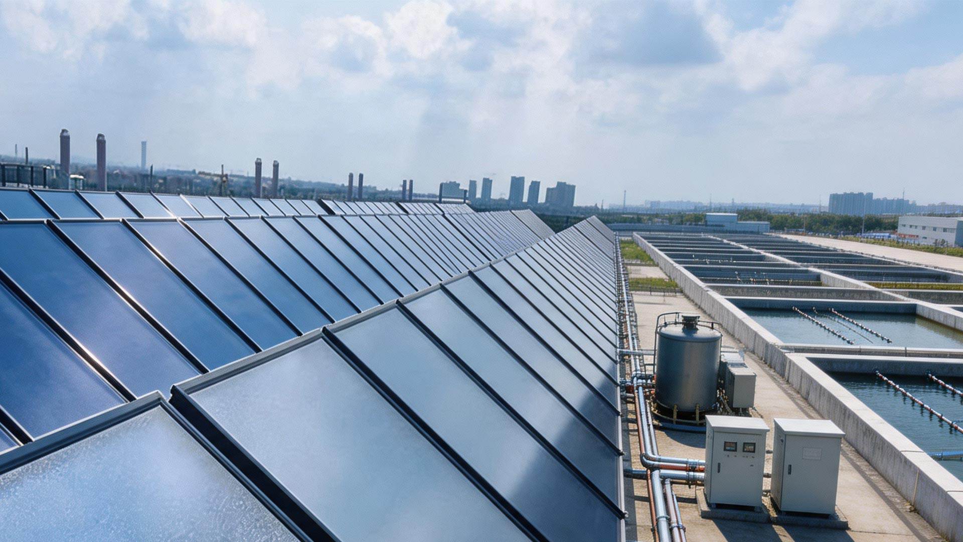 太阳能热水工程-太阳能污水净化