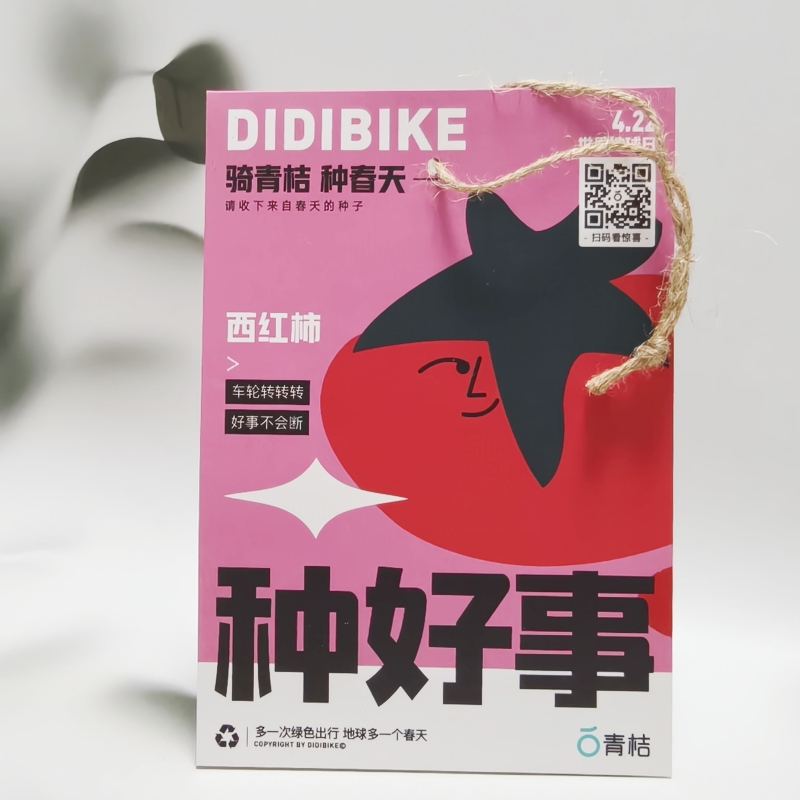 地球日种子纸挂卡