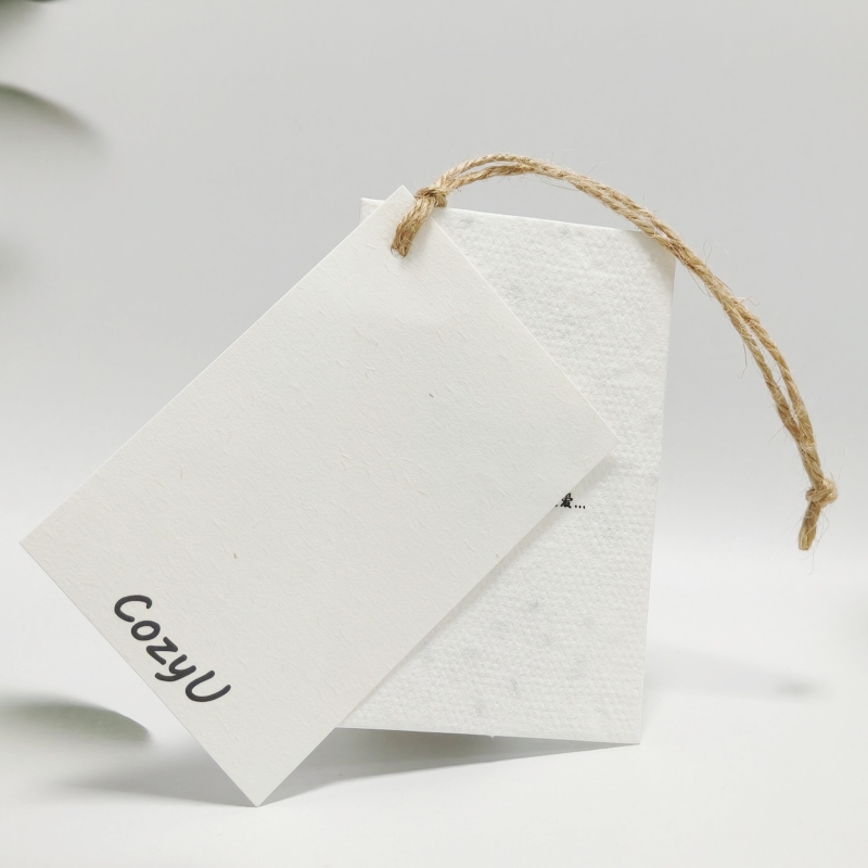 种子纸吊牌定制｜可发芽环保吊牌｜恒知包装