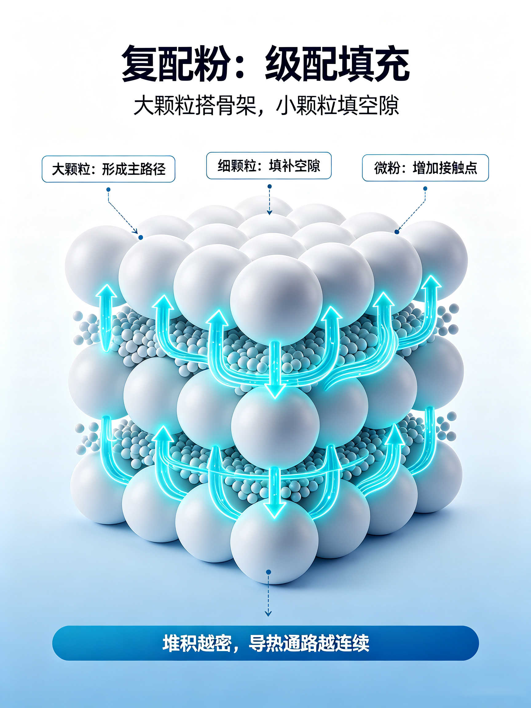 复配粉填料,导热复配粉,氧化铝导热粉,导热粉体填料,东超导热粉体