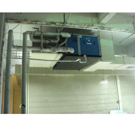 吊顶卧式风柜安装实例