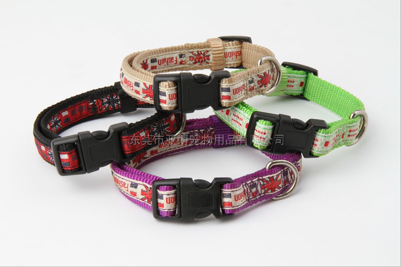 宠物尼龙缎带调整颈圈