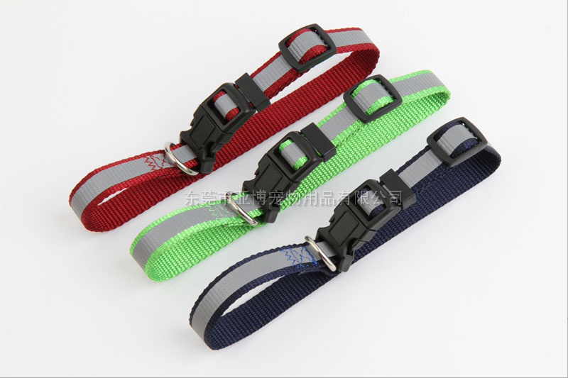 亚博 反光条尼龙颈圈