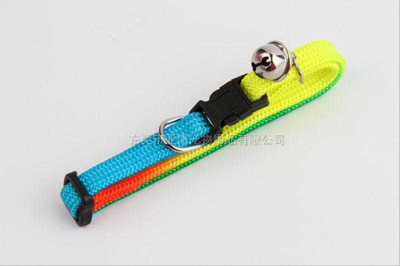 亚博 彩虹编织猫颈圈