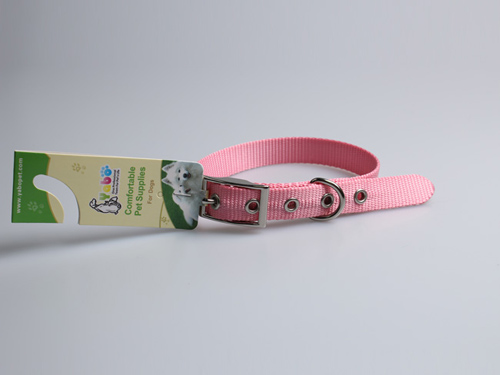 亚博 宠物尼龙颈圈 粉色