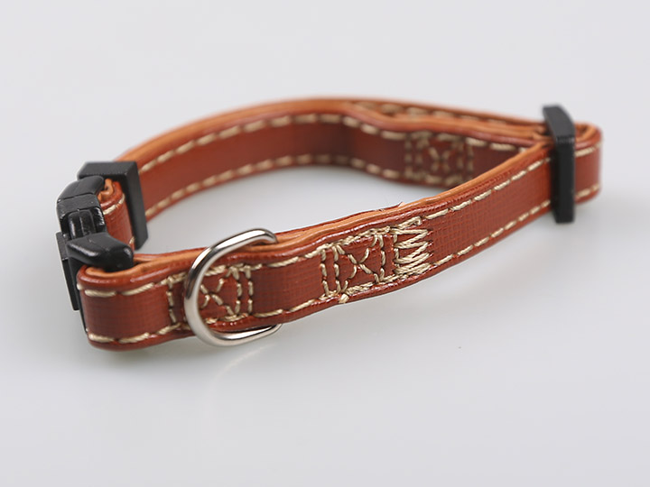 东莞宠物真皮颈圈 棕色