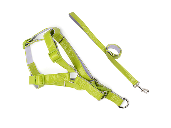 拉绳胸背带套装  镜面PU