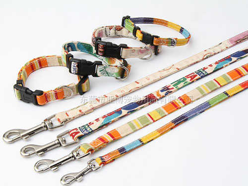 亚博 五彩帆布调整颈圈+拉带