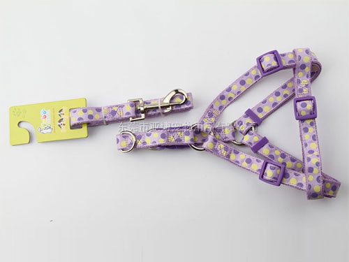 亚博 尼龙缎带胸背带配拉带