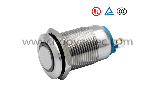 金属按键开关 HY-12B 平头环形 12mm
