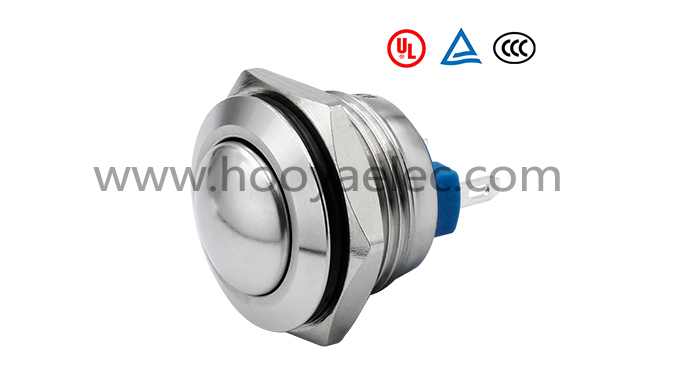 金属按键开关 HY-16C 球头无灯引脚 16mm