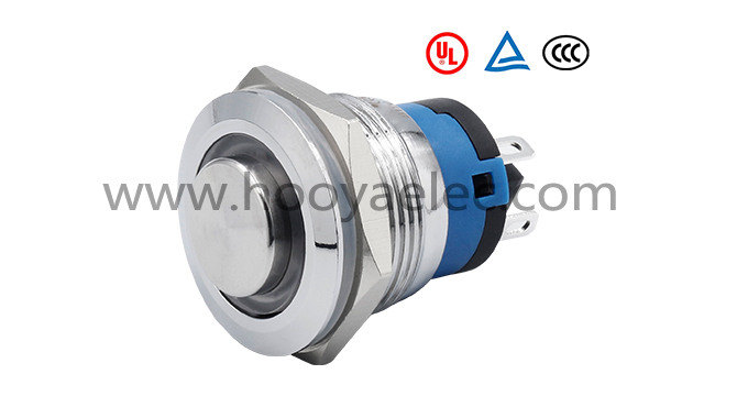 金属按键开关 HY-19E 高头环形 19mm