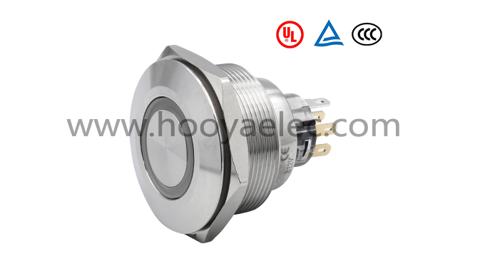 金属按键开关 HY-30A 平头环形 30mm