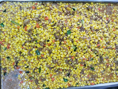 玉米青瓜肉丁