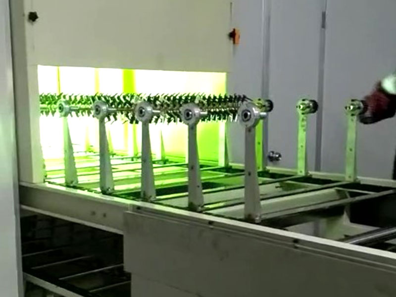 直线式烤炉 + UV 线的完整工艺流程