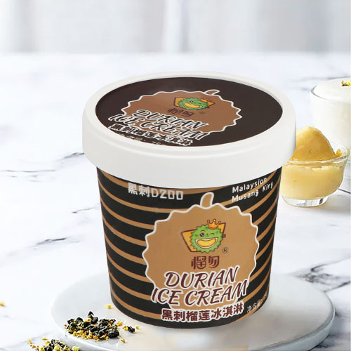 黑刺榴莲冰淇淋