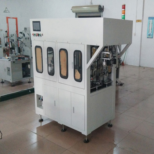 誠焱第三代裁線繞線扎線一體機在東莞生產廠家車間運行演示