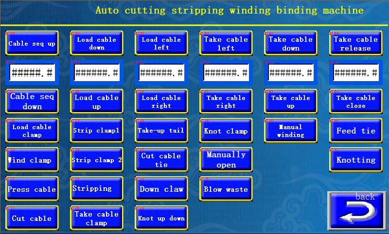 繞線扎線機(jī)廠家,裁線剝皮繞線扎線一體機(jī)手動(dòng)操作畫面,誠焱千裁百繞 繞線扎線機(jī)廠家,裁線剝皮繞線扎線一體機(jī)手動(dòng)操作畫面,誠焱千裁百繞