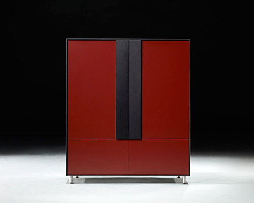 现代家具红色餐边柜