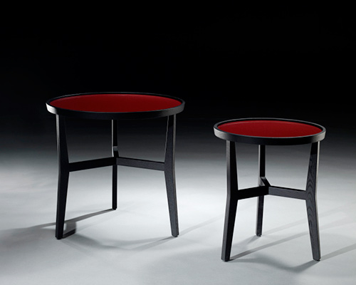 现代家具黑橡套酒红