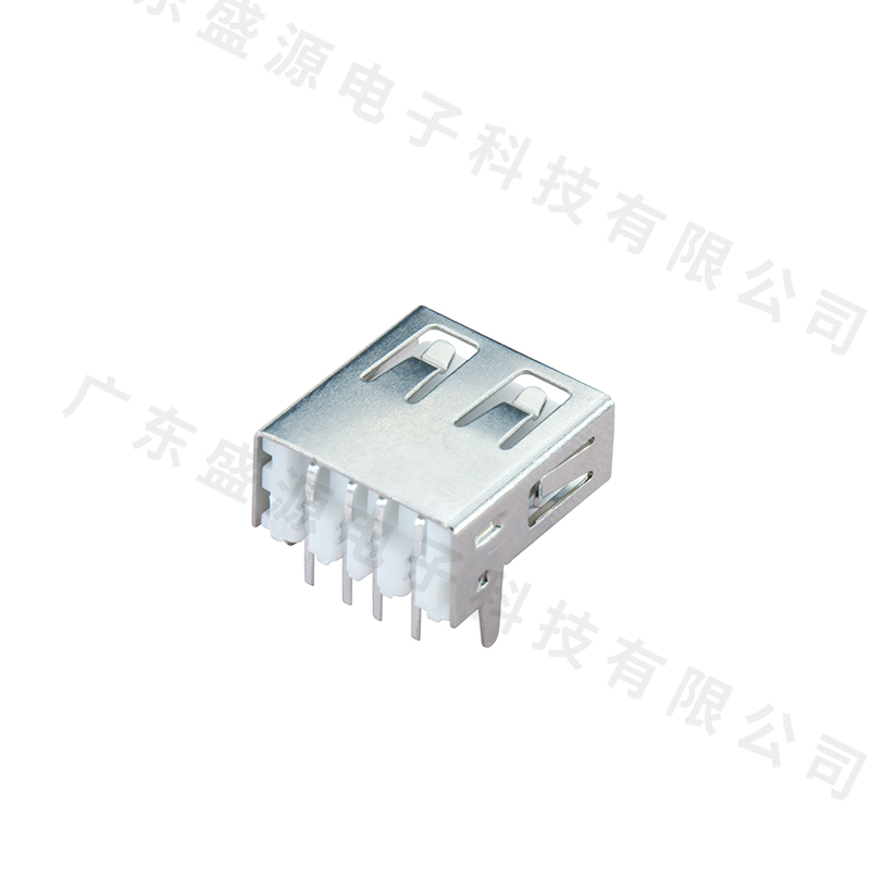 91-USB01-354A(壳后插90度直脚包边无盖)