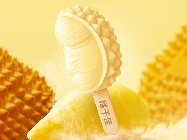 60克猫山王榴莲冰淇淋4支盒装