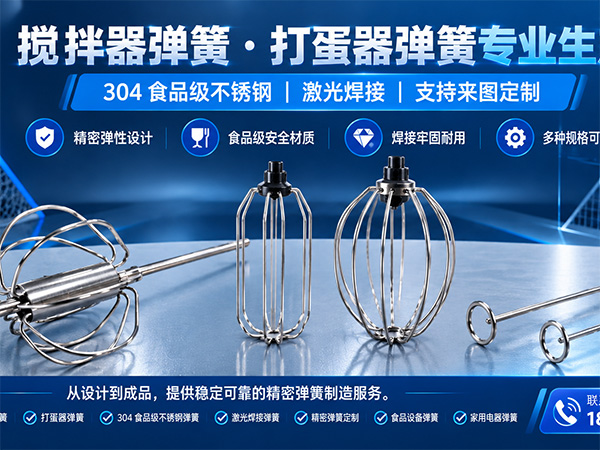 搅拌器弹簧｜打蛋器弹簧｜304 食品级不锈钢精密弹簧定制