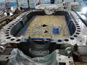 高中压外缸结合面激光熔覆修复后