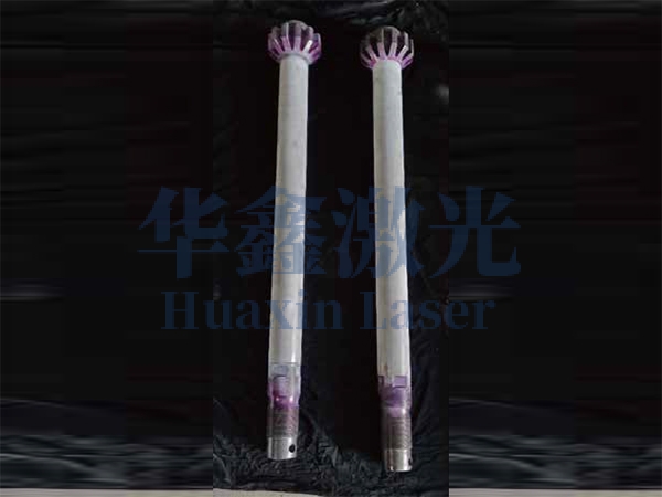 高压调门阀杆激光强化中探伤