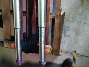 高压主汽门阀杆激光强化后