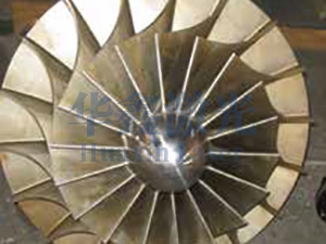 工业压缩机三元叶轮修复后