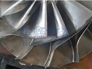 工业压缩机三元叶轮修复前