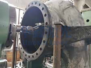 重油催化油浆泵泵体检测中