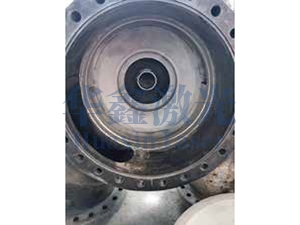 重油催化油浆泵泵体修复后